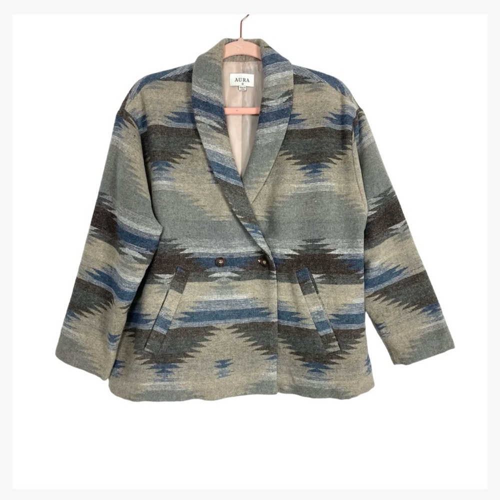 Aura Aztec Wool like Blazer